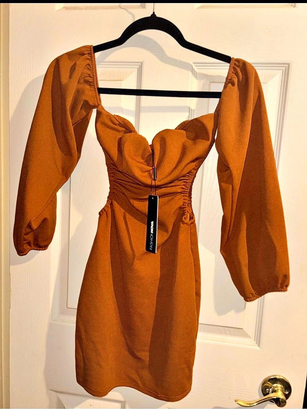 Fashion Nova Women's Orange Mini Dress